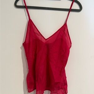 La Perla hot pink silk top